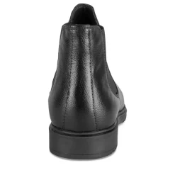 Bottines Chelsea NOIR Homme CUIR Motif Uni A Enfiler