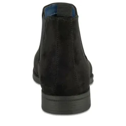 Bottines Chelsea NOIR Homme Motif Uni A Enfiler