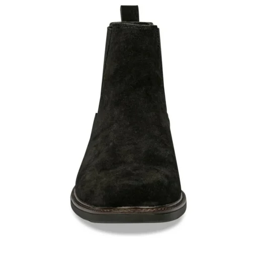 Bottines Chelsea NOIR Homme CUIR Motif Uni A Enfiler