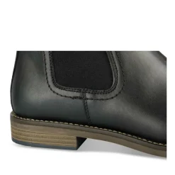 Bottines Chelsea NOIR Homme Motif Uni A Enfiler