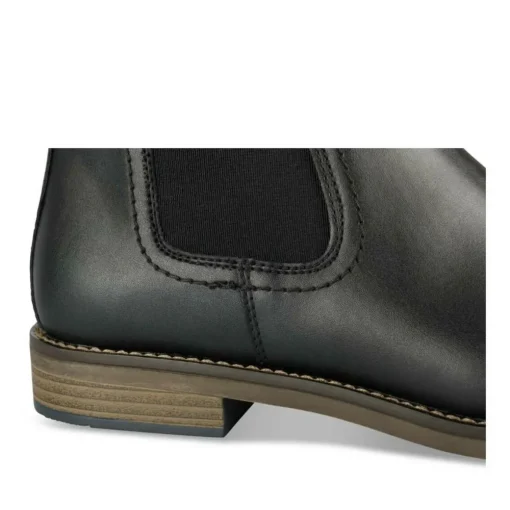 Bottines Chelsea NOIR Homme Motif Uni A Enfiler