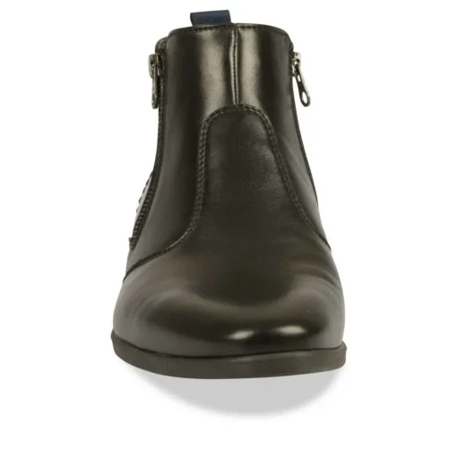 Bottines Chelsea NOIR Homme CUIR Fermeture éclair