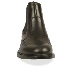 Bottines Chelsea NOIR Homme CUIR Elastique