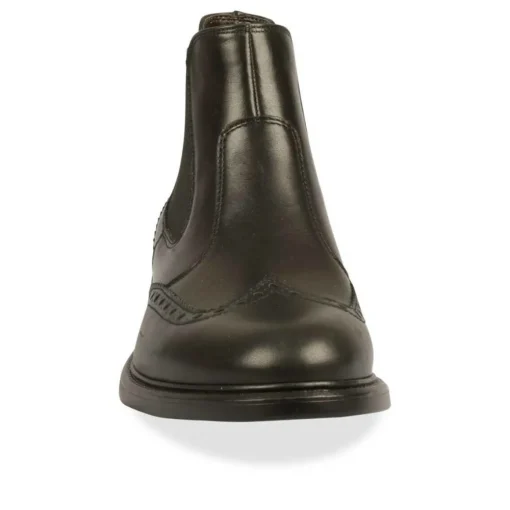 Bottines Chelsea NOIR Homme CUIR Elastique