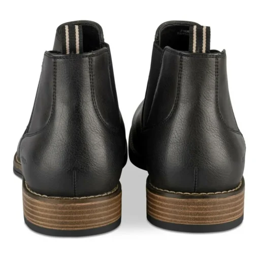 Bottines Chelsea NOIR Homme Motif Uni A Enfiler
