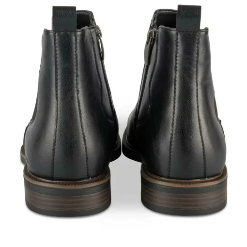 Bottines Chelsea NOIR Homme Motif Uni A Enfiler