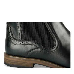 Bottines Chelsea NOIR Homme Motif Uni A Enfiler