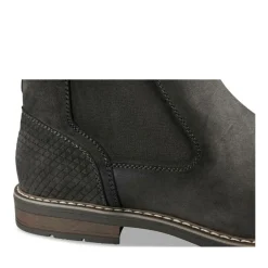Bottines Chelsea NOIR Homme Motif Uni A Enfiler