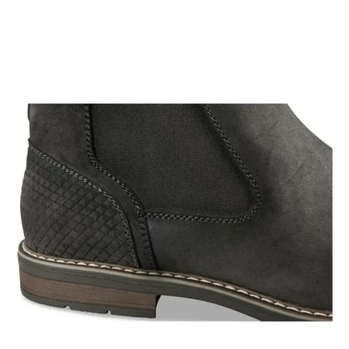 Bottines Chelsea NOIR Homme Motif Uni A Enfiler