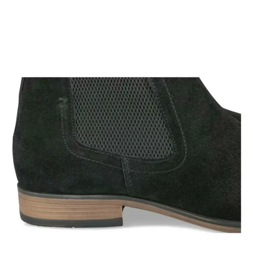 Bottines Chelsea NOIR Homme CUIR Motif Uni A Enfiler