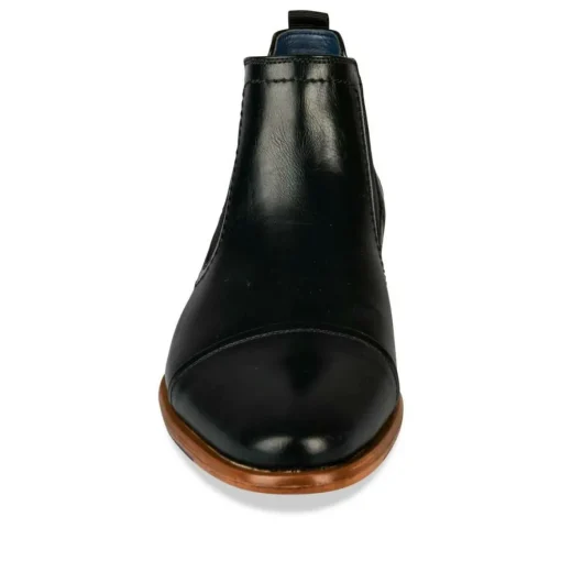 Bottines Chelsea NOIR Homme Motif Uni Elastique