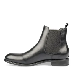 Bottines Chelsea NOIR Homme Motif Uni A Enfiler