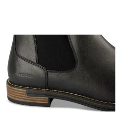 Bottines Chelsea NOIR Homme Motif Uni A Enfiler