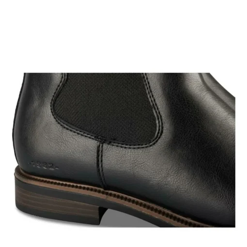 Bottines Chelsea NOIR Homme Motif Uni A Enfiler