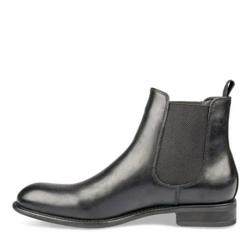 Bottines Chelsea NOIR Homme Motif Uni A Enfiler
