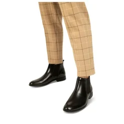 Bottines Chelsea NOIR Homme Motif Uni A Enfiler