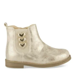 Bottines Chelsea OR Fille Motif Coeurs Fermeture éclair