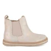 Bottines Chelsea ROSE Fille CUIR Motif Uni Fermeture éclair