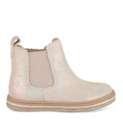 Bottines Chelsea ROSE Fille CUIR Motif Uni Fermeture éclair