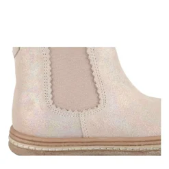 Bottines Chelsea ROSE Fille CUIR Motif Uni Fermeture éclair