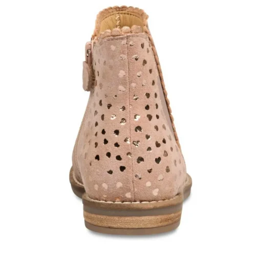 Bottines Chelsea ROSE PALE Fille CUIR Fermeture éclair