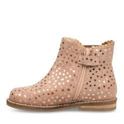 Bottines Chelsea ROSE PALE Fille CUIR Fermeture éclair