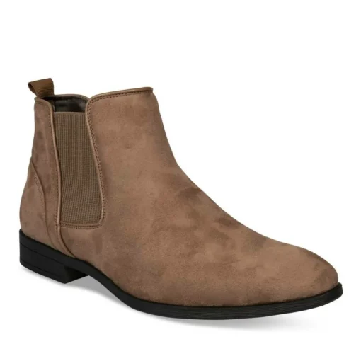 Bottines Chelsea TAUPE Homme Elastique
