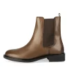 Bottines COGNAC Femme CUIR Motif Uni A Enfiler