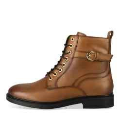 Bottines COGNAC Femme CUIR Motif Uni A Enfiler