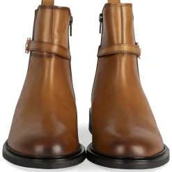 Bottines COGNAC Femme CUIR Motif Uni A Enfiler