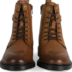 Bottines COGNAC Femme CUIR Motif Uni A Enfiler