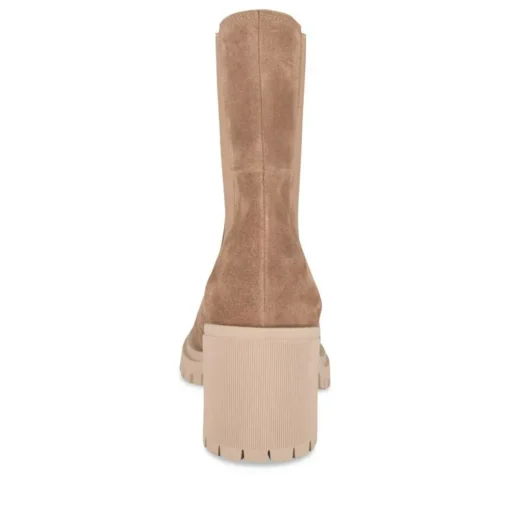 Bottines COGNAC Femme CUIR Motif Uni Elastique
