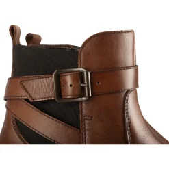 Bottines COGNAC Femme CUIR Motif Uni Fermeture éclair