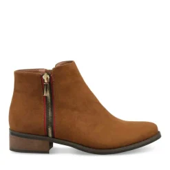 Bottines COGNAC Femme Fermeture éclair