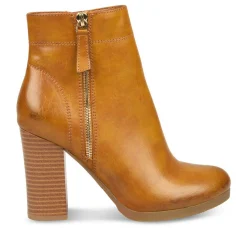 Bottines COGNAC Femme Fermeture éclair