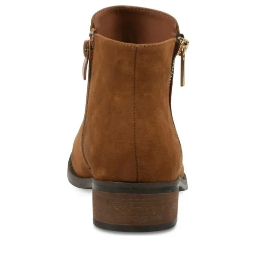 Bottines COGNAC Femme Fermeture éclair