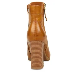 Bottines COGNAC Femme Fermeture éclair