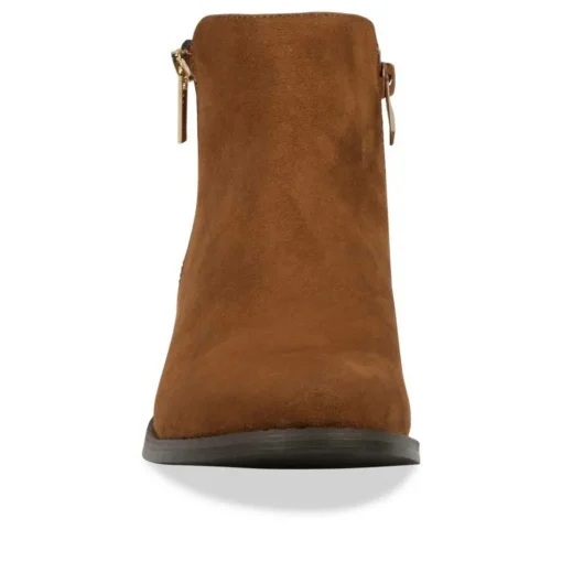 Bottines COGNAC Femme Fermeture éclair