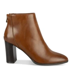 Bottines COGNAC Femme Motif Uni A Enfiler