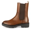 Bottines COGNAC Femme Motif Uni A Enfiler
