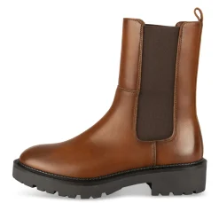 Bottines COGNAC Femme Motif Uni A Enfiler