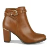 Bottines COGNAC Femme Motif Uni Fermeture éclair