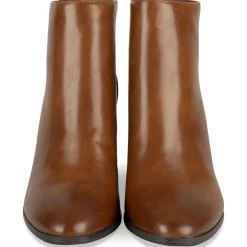 Bottines COGNAC Femme Motif Uni A Enfiler