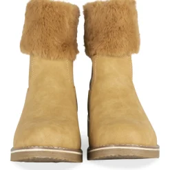Bottines COGNAC Femme Motif Uni Fermeture éclair