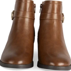 Bottines COGNAC Femme Motif Uni Fermeture éclair