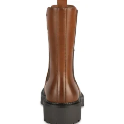 Bottines COGNAC Femme Motif Uni A Enfiler