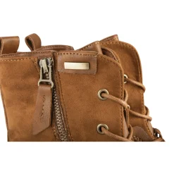 Bottines COGNAC Femme Motif Uni Lacets