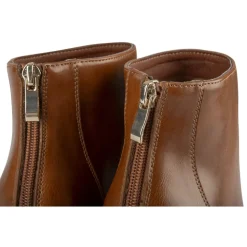 Bottines COGNAC Femme Motif Uni A Enfiler