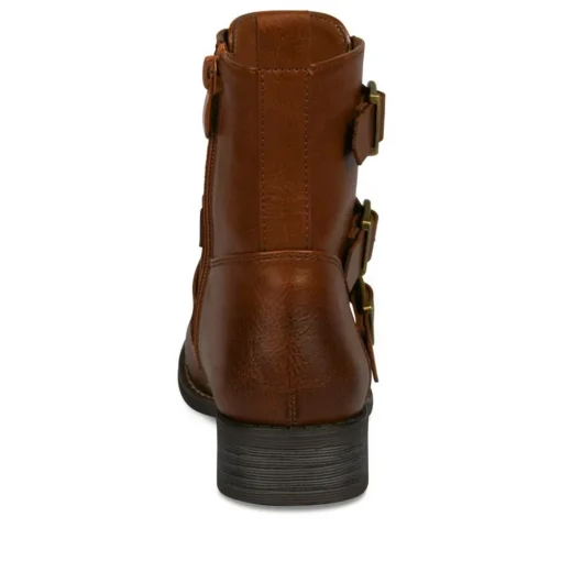 Bottines COGNAC Fille Fermeture éclair