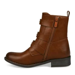 Bottines COGNAC Fille Fermeture éclair